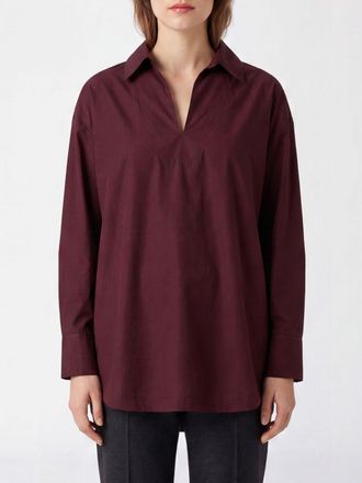 Max Mara S Max Mara Blusa a righe in cotone con scollo a V e vestibilit&agrave; relaxed