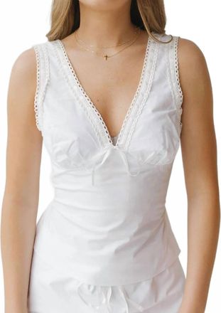 Nia Prairie Lace Top In White