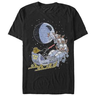 Star Wars Mens Star Wars Christmas Darth Vader Santas Sleigh Graphic T-Shirt in Black at Nordstrom, Size Xxx-Large