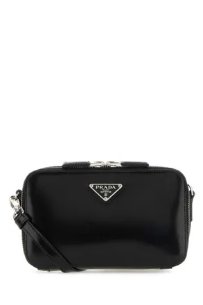 Prada Black leather Brique crossbody bag