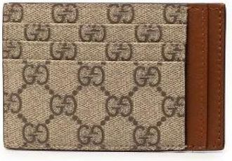 Gucci Pre-owned Wallets, female, Beige, Size: ONE SIZE Pre-owned GG Emblem PVC Leather Card Case