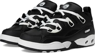 Osiris D3 E Mens Shoes Black/White/Black : 10.5 D - Medium, Faux Leather