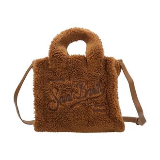 MC2 Saint Barth Vanity Mini Teddy - Dames - Handtassen - Bruin - ONE Size - Polyester - Tassen