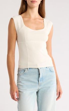 PacSun Juliet Crop Tank in Off White at Nordstrom Rack, Size X-Large