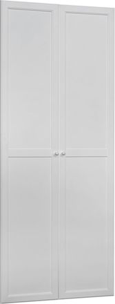 CARRYHOME T&uuml;renset, Wei&szlig;, Kunststoff, 2-teilig, 80x191.2x1.8 cm, Schlafzimmer, Kleiderschr&auml;nke, Schrankzubeh&ouml;r