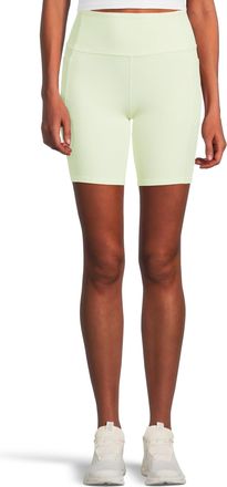 Skechers Womens Goflex Rib Hw 8 Bike Short Yoga, Lime Green, XXL