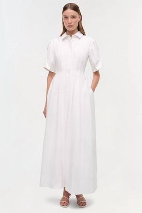 Jonathan Simkhai Mollie Shirt Dress In White