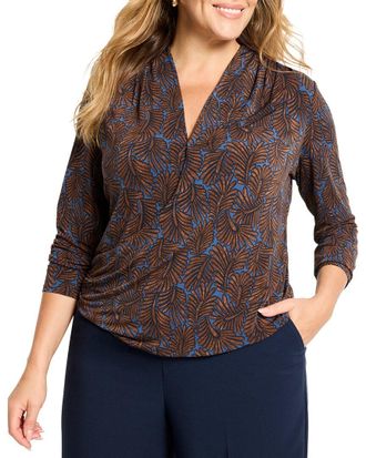 Nic+Zoe Nic+Zoe Plus Feather Fern Wrap Top