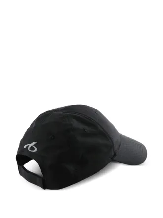 Balenciaga Logo-Embroidered Baseball Cap - Black