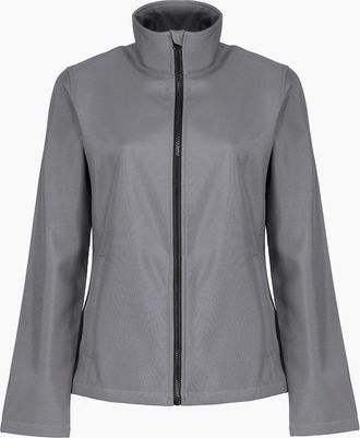 Regatta Womens Regatta Professional Womens/Ladies Printable Soft Shell Jacket - Grey - Size: 10