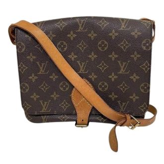 Louis Vuitton Pre-owned Cross Body Bags, female, Brown, Size: ONE SIZE Pre-owned Cartouchiere Monogram Shoulder Bag