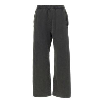 Entire studios Straight Leg Sweatpant - Dames - Wijde Broeken - Zwart - XS - Katoen - Broeken