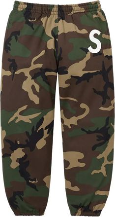 SUPREME Pantaloni sportivi con stampa camouflage - Verde