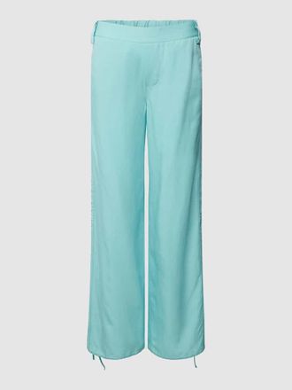 Lanius Lanius Regular Fit Cargohose aus Lyocell-Leinen-Mix in Aqua, Gr&ouml;&szlig;e 40