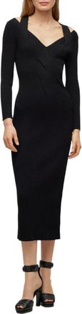 HUGO BOSS Midi Dresses, female, Black, M, Famelina Dress