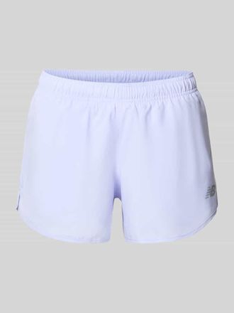 New Balance Shorts mit Innenhose und Logo in Hellblau, Gr&ouml;&szlig;e XL