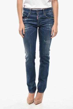 Dsquared2 Stretch Denim Jeans 24/7 Vintage Effect 17cm Dsquared2