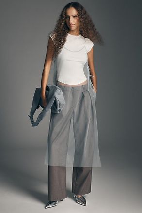 Sunday In Brooklyn Sheer Side Tie Tunic Top