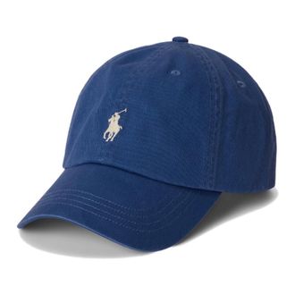 Polo Ralph Lauren Logo Embroidered Baseball Cap - male - Polo Ralph Lauren - Hats & Caps - Blue - ONE SIZE - Accessories