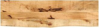 vidaXL vidaXL Piano Tavolo 100x40x2,5 cm Bordi Vivi Legno di Mango Grezzo