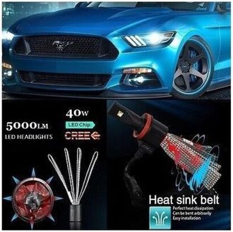 Trade Shop Trade Shop Traesio - Trade Shop - Par De L&aacute;mparas Led Para Faros De Coche H11 Reemplazo 2 5hl Alta Luminosidad Luz Fr&iacute;a