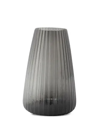 XLBoom Dim Stripe vase - unisex - glass - One Size - Grey