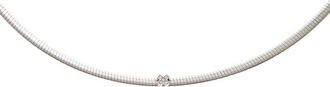 Meshmerise 18K Over Silver 0.05 Ct. Tw. Lab-Grown Diamond Necklace
