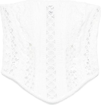 Charo Ruiz Ibiza Lathie bustier top - Wit