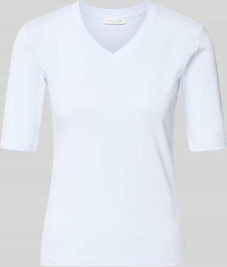 Christian Berg T-Shirt mit V-Ausschnitt in Hellblau, Gr&ouml;&szlig;e XXL