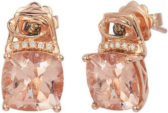 Le Vian 14K Strawberry Gold 4.27 Ct. Tw. Diamond & Morganite Earrings