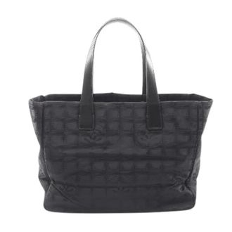 Chanel Pre-owned Tote Bags, female, Black, Size: ONE SIZE Pre-owned New Travel Line MM Tote Bag
