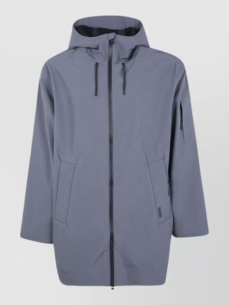 Rains suva hooded softshell jacket multiple pockets