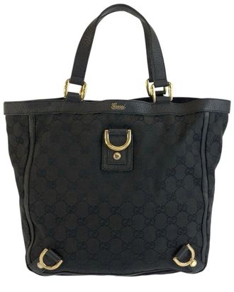 Gucci Black Coated/Waterproof Canvas Abby Tote (Authentic Pre-Loved)