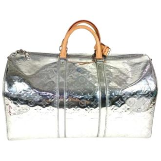 Louis Vuitton Vintage Weekend Bags, unisex, Gray, ONE SIZE, Pre-owned Leather Weekend Bag
