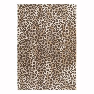 AFK Living Alfombra suave con dise&ntilde;o de leopardo 200 x 290 cm