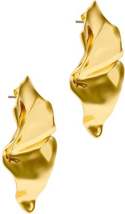 Alexis Bittar Alexis Bittar Crumpled Small 14kt Gold-plated Drop Earrings - One Size