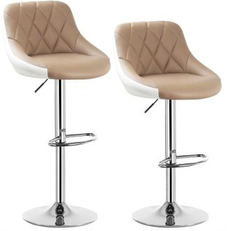 Woltu Woltu - bar stools Bar chairs Breakfast Dining stools for Kitchen Island Counter Khaki