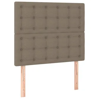 vidaXL Cabeceros 2 Unidades De Tela Gris Taupe 90x5x78/88 Cm Vidaxl