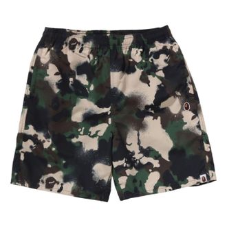 A Bathing Ape Map Camo Regular Fit Beach Shorts Green 1L30-153-002-GRN