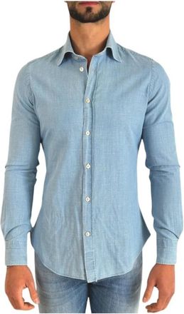Roy Rogers Dudley Shirt - Heren - Casual Overhemden - Blauw - S - Katoen - Overhemden