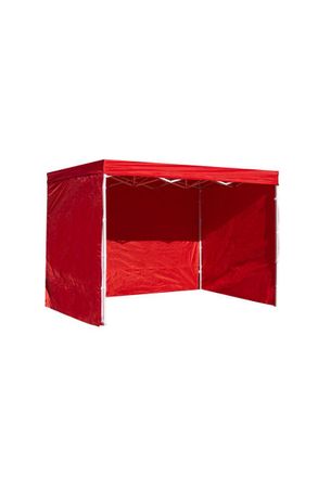 Regalos Miguel Regalos Miguel - Packs Laterales Carpas Plegables - Pack 3 Laterales Lisos Para Carpas 3x2 Eco - Rojo