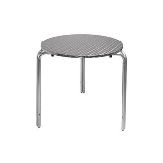Resol Mesa Contract Ola 60 Cm, Mesa Contract Ola 60cmmarca: Resolmesa Apilable Redonda Para Exteriorestructura Tubular, &Oslash; 28 X 2 Mm De Grosor, De Aluminio A