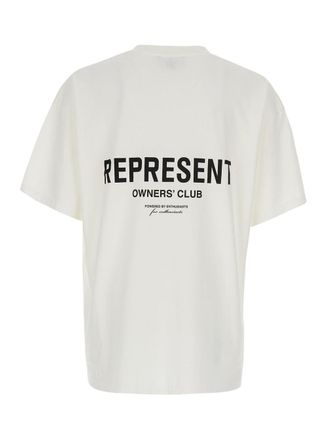 Represent Mens T-Shirt Crew Neck White Cotton T-Shirts And Polos
