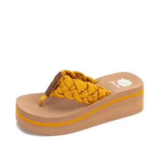 Yellow Box Womens Karnika Platform Sandal In Marigold