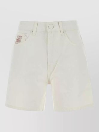 Ami denim shorts front and back pockets belt loops