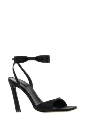 Givenchy Womens Naked Bow Sandals 95mm Black Sandali