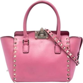 Valentino Pre-owned Borsa a Mano Borchiata - - Pre-owned - Donna - Rosa - ONE SIZE