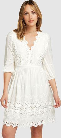 Belle & Bloom Sweet Talk Eyelet Mini Dress