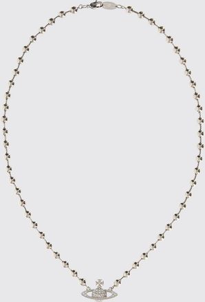 Vivienne Westwood Collana girocollo in metallo con ciondolo Orb e cristalli
