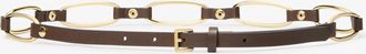 Michael Kors Chain Link Leather Belt